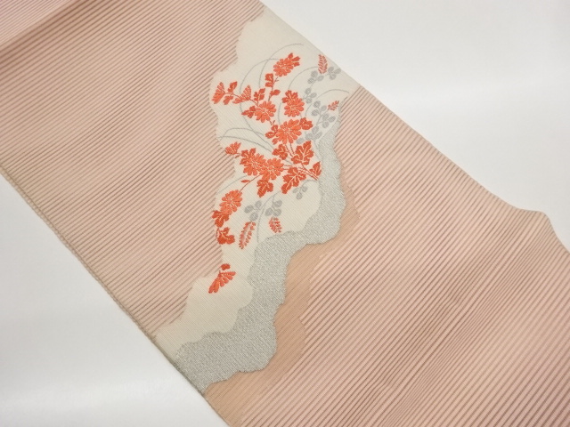 JAPANESE NAGOYA OBI FOR SUMMER / WOVEN MICHINAGADORI